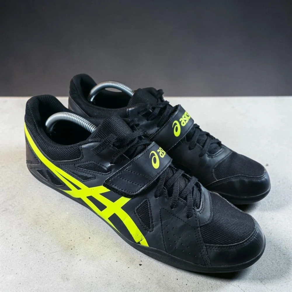 ASICS Hyper Throw 3 Throwing Shoes Men's 12 Black Green Shot Put Javelin Discus